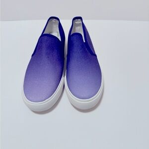 Avon Studio 1886 Purple Fade Colorful slip on Sneaker Size 8 NEW